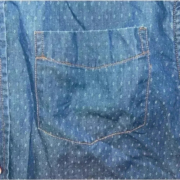 Original Wearherproof Vintage Denim Casual Button Down Shirt - Picture 3 of 4